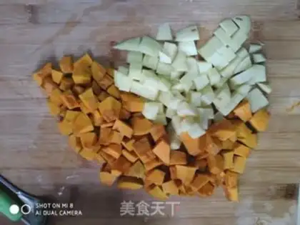 Make Pumpkin potatoes step 1
