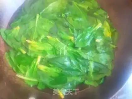 Make Scrambled spinach step 2