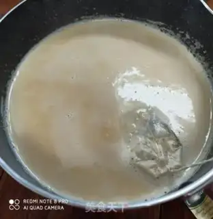 Make Milk, red tea, cassava round step 3