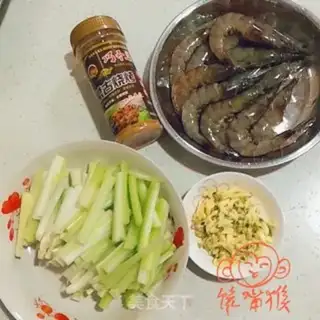 Make Garlic shrimp step 0