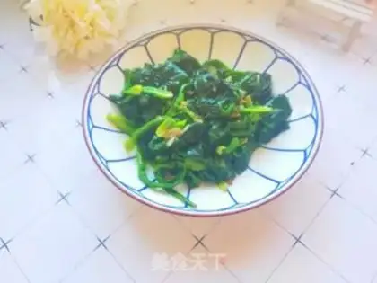 Make Scrambled spinach step 6