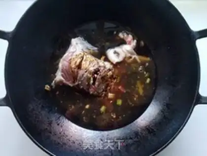 Make Red-burned fish row step 4