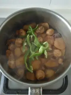 Make Tiger-skinned quail egg burning potatoes step 8