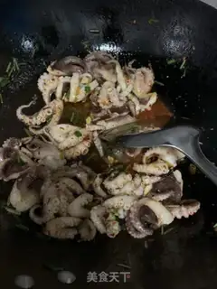 Make Red oil, octopus step 3