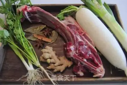 Make Lamb stew radish soup step 0