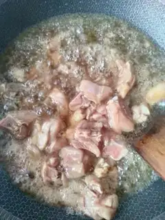 Make Yellow chicken step 3