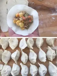 Make Beef corn and vegetable dumplings step 4