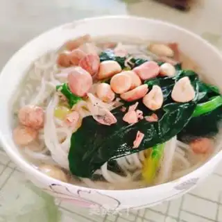 Make Peanut spinach noodles step 5