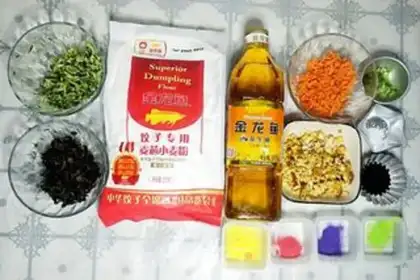 Make Tasty colored dumplings step 0