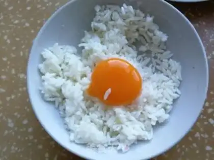 Make Gold fried rice step 1