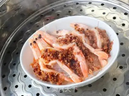 Make Garlic fan shrimp step 10