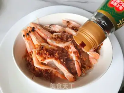Make Garlic fan shrimp step 11