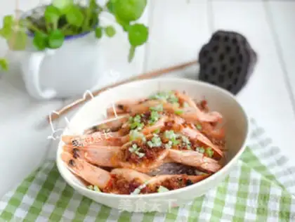 Make Garlic fan shrimp step 14