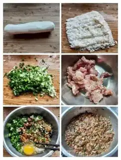 Make Pork dumplings step 0