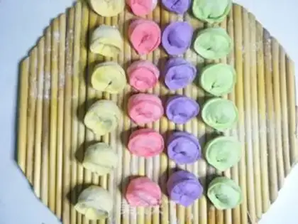 Make Tasty colored dumplings step 13