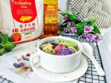 Make Tasty colored dumplings step 15
