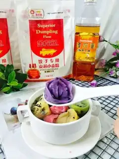 Make Tasty colored dumplings step 17