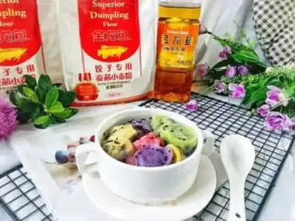 Make Tasty colored dumplings step 19