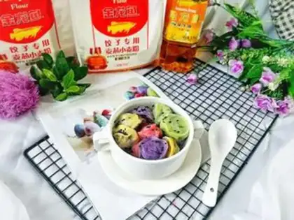 Make Tasty colored dumplings step 21
