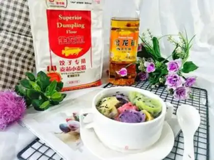 Make Tasty colored dumplings step 22