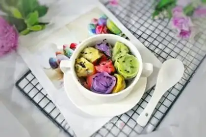 Make Tasty colored dumplings step 23
