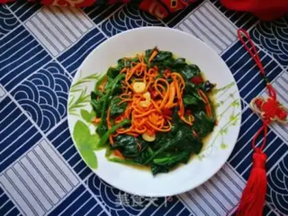 Make Worm grass and spinach step 10