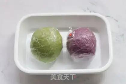 Make Potato four-coloured dumplings step 2
