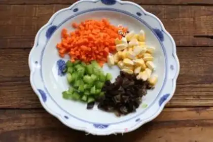 Make Potato four-coloured dumplings step 3