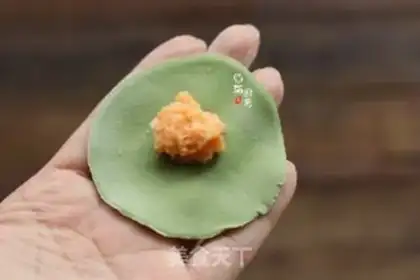 Make Potato four-coloured dumplings step 5