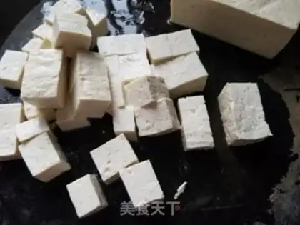 Make Shrimp tofu step 1