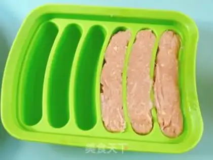 Make Chicken corn sausage step 5
