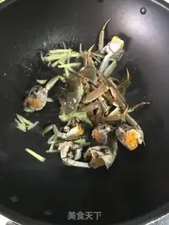 Make Crabs boiled silk step 4