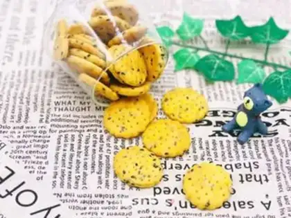 Make Black Sesame Soda Biscuits step 10