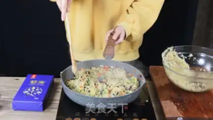 Make Quail shrimp rice step 4