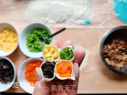 Make Four-Girl dumplings step 9