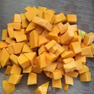 Make Pumpkin porridge step 1