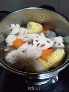 Make Carblin and carrot corn soup step 2