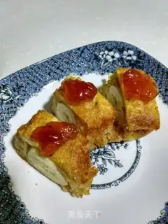 Make Toast banana rolls step 4