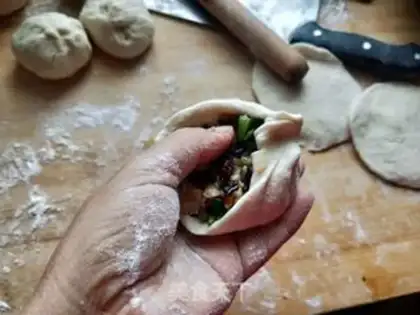 Make The rice mushrooms step 5