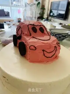 Make Yogurt mousse car cake step 3