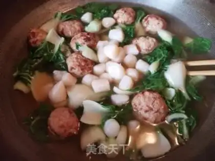 Make Chickenball belt soup powder step 7