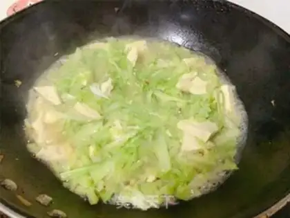 Make Get the cabbage tofu step 4