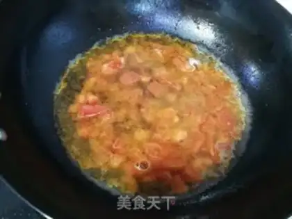 Make Tomato egg noodles step 2