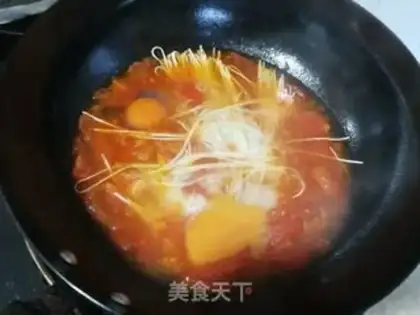 Make Tomato egg noodles step 3