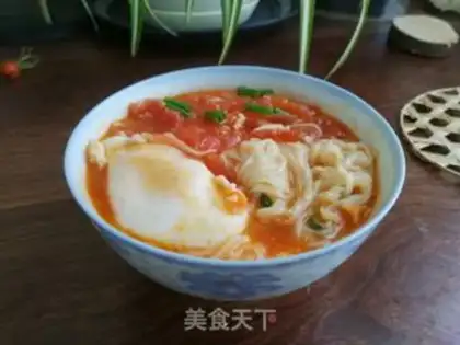 Make Tomato egg noodles step 4