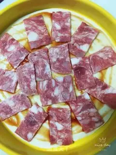 Make Hand-held bacon pizza step 5