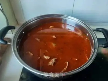 Make Garlic fried duck blood step 4