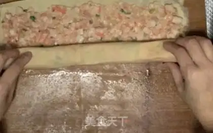 Make A thousand rolls of squid meat step 5