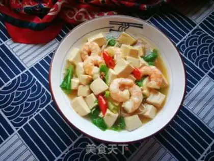Make Shrimp bean cursing noodles step 5