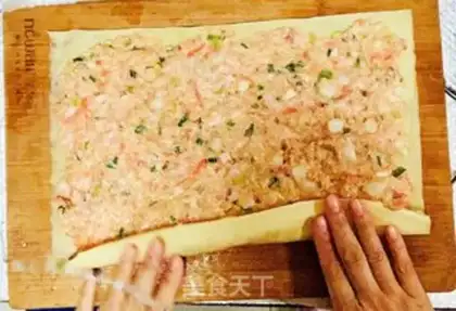 Make A thousand rolls of squid meat step 6